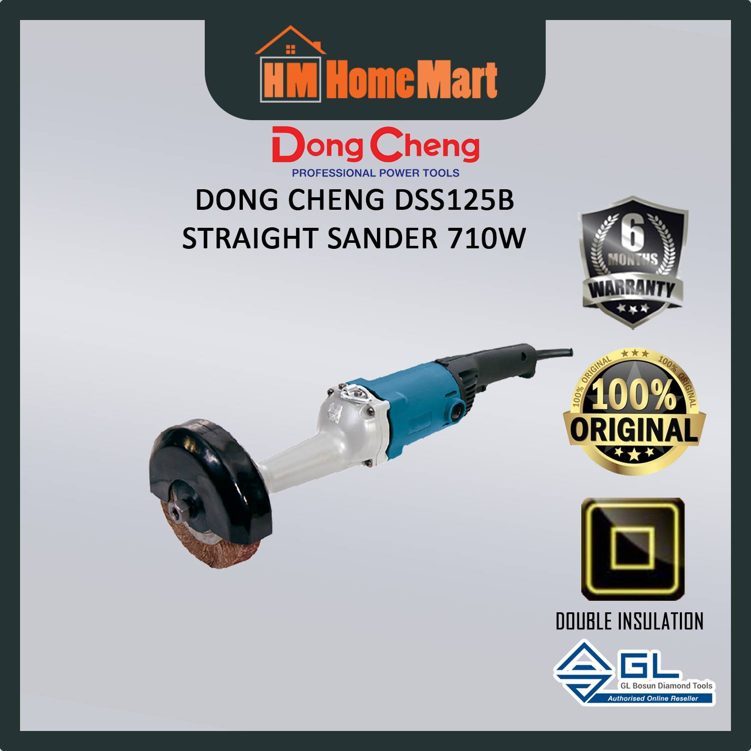 DONG CHENG Straight Sander 710W DSS125B (6 Months Warranty)