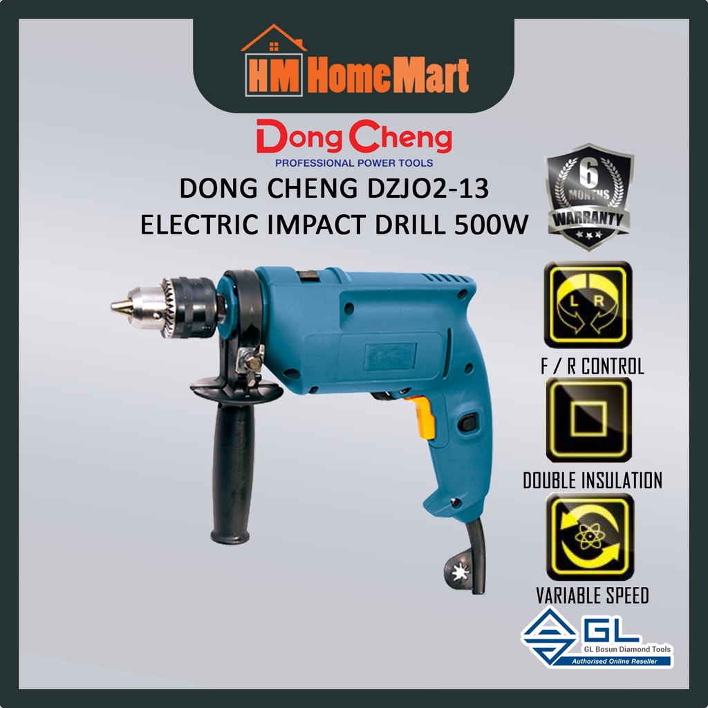 DONG CHENG Electric Impact Drill 500W DZJ0213/Z1JFF0213) (6 Months