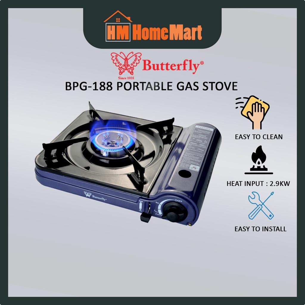 BUTTERFLY BPG188 Portable Gas Stove (1 Year Warranty)